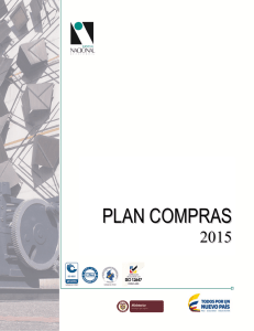 plan compras 2015 - Imprenta Nacional de Colombia