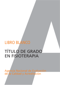 LIBRO BLANCO Fisioterapia - Col·legi de Fisioterapeutes de