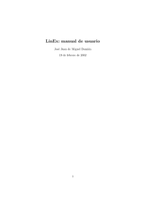 LinEx: manual de usuario