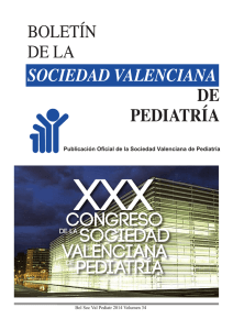 Boletín Año 2014 - Sociedad Valenciana de Pediatría