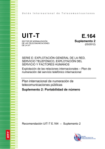 UIT-T Rec. E.164 Suplemento 2