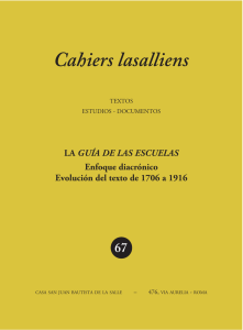 Cahiers Lasalliens 67_esp_web_Cahier Lasallien.qxd