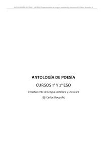 Antología de poesía para 1º y 2º ESO