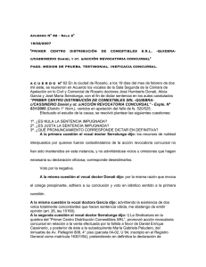 Acuerdo N° 62 - Poder Judicial de la Provincia de Santa Fe