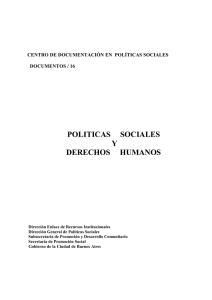 politicas sociales y derechos humanos
