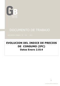 Documento de Trabajo nº 379- IPC - Enero 2014