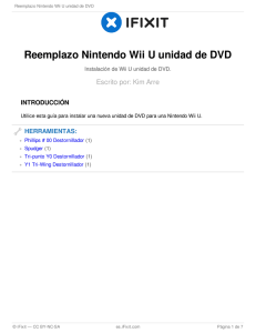 Reemplazo Nintendo Wii U unidad de DVD