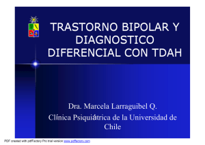 trastorno bipolar y diagnostico diferencial con tdah
