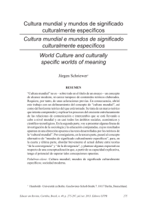 Cultura mundial y mundos de significado culturalmente