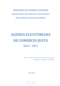 Agenda Ecuatoriana de Comercio Justo