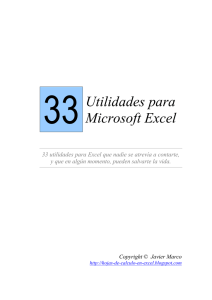 33 Utilidades para Microsoft Excel