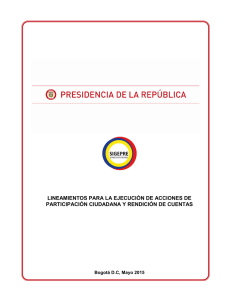 L-DE-03 Lineamientos para la ejecución de acciones de