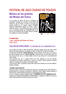 festival de jazz - Museo Del Greco