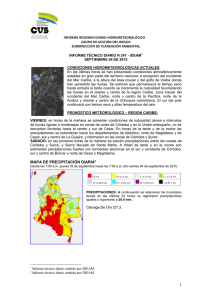 Comportamiento de los niveles de los ríos San Jorge y Sinú
