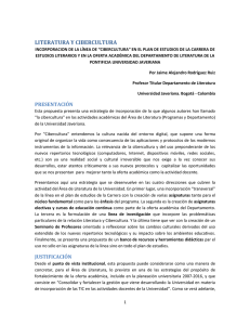 literatura y cibercultura - Pontificia Universidad Javeriana (Bogota