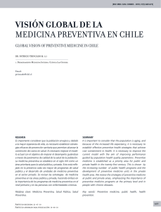 visión global de la medicina preventiva en chile