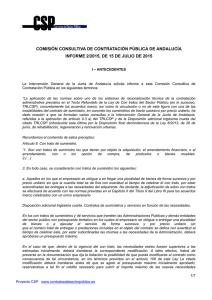 comisión consultiva de contratación pública de andalucía informe 2