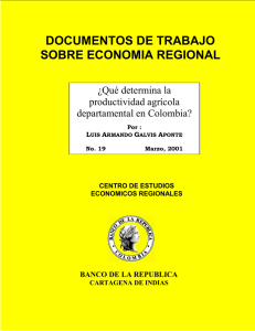 documentos de trabajo sobre economia regional