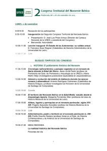 Programa Congreso Noroeste Ibérico
