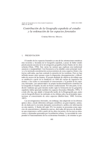 Contribución de la Geografía española al estudio y la ordenación de