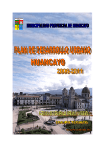 Plan de desarrollo Urbano de Huancayo