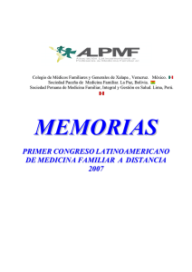 memorias del i congreso latinoamericano de medicina familiar a