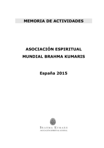 memoria 2015 - Brahma Kumaris