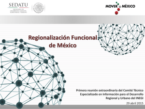 Regionalización Funcional de México