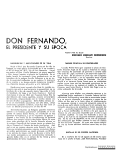 Don Fernando, el Presidente y su época