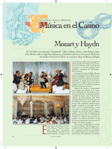 Mozart y Haydn - Casino de Madrid