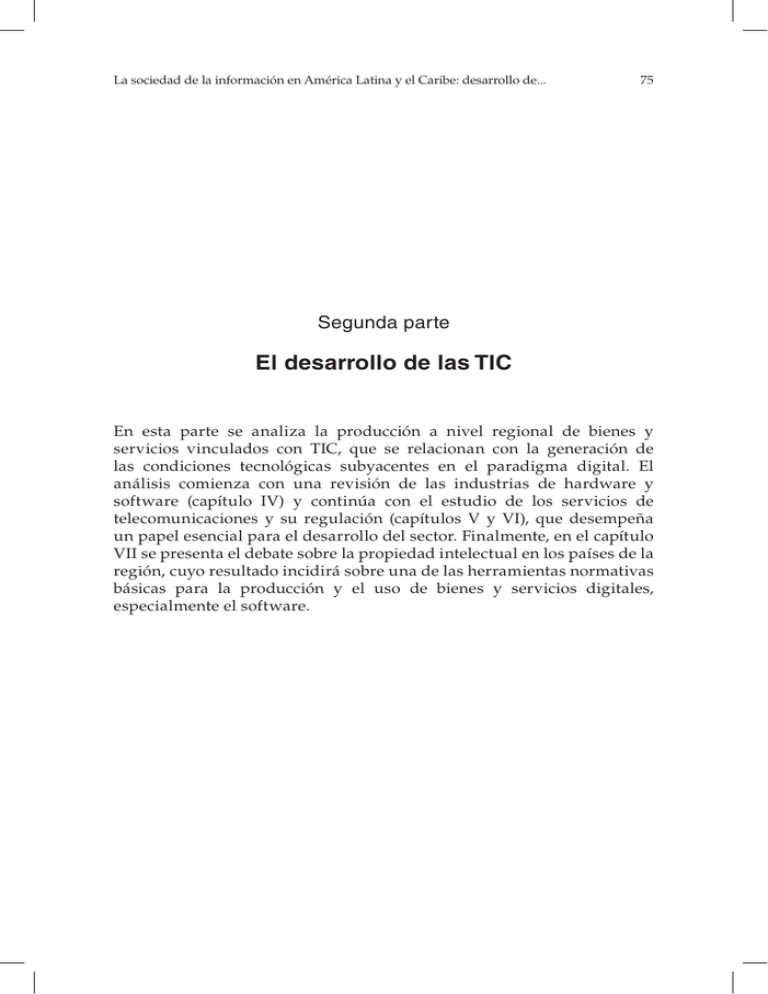 La Sociedad De La Información En América Latina Y El Caribe