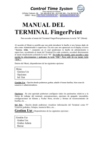 MANUAL DEL TERMINAL FingerPrint