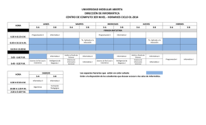 horarios ciclo 01-2014 - Universidad Modular Abierta
