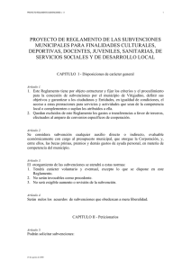 Reglamento de Subvenciones - Ayuntamiento de Vitigudino