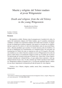 Muerte y religión: del Tolstoi maduro al joven Wittgenstein
