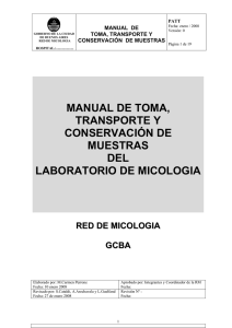 manual de toma, transporte y conservación de muestras del