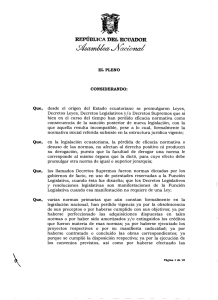república del ecuador - Asamblea Nacional del Ecuador