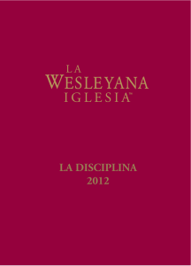 La Wesleyana Iglesia: La Disciplina 2012
