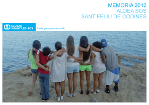 Memoria 2012 - Aldees Infantils