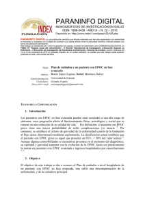 Plan de cuidados a un paciente con EPOC en fase avanzada (PDF