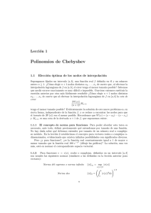 Polinomios de Chebyshev