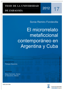El microrrelato metaficcional contemporáneo en Argentina y Cuba