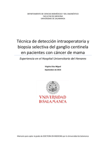 Técnica de detección intraoperatoria y biopsia selectiva