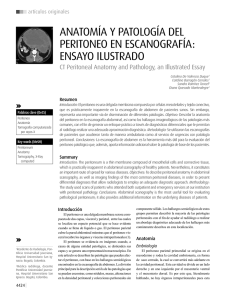 anatomía y patología del peritoneo en escanografía