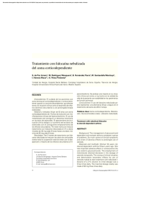 Tratamiento con lidocaína nebulizada del asma corticodependiente