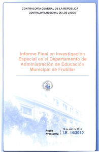 informe investigación especial 14-10 municipalidad de frutillar