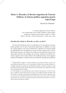 Mario A. Rivarola y la Revista Argentina de Ciencias Políticas: el