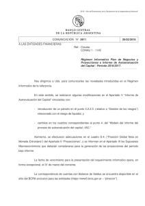 COMUNICACIÓN - del Banco Central de la República Argentina