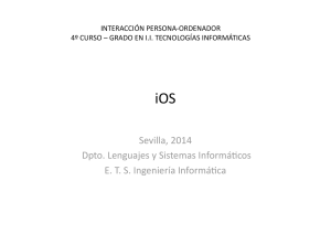 Introducción a iOS 7 - Departamento de Lenguajes y Sistemas