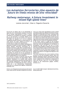 Las autopistas ferroviarias ¿una apuesta de futuro en líneas mixtas